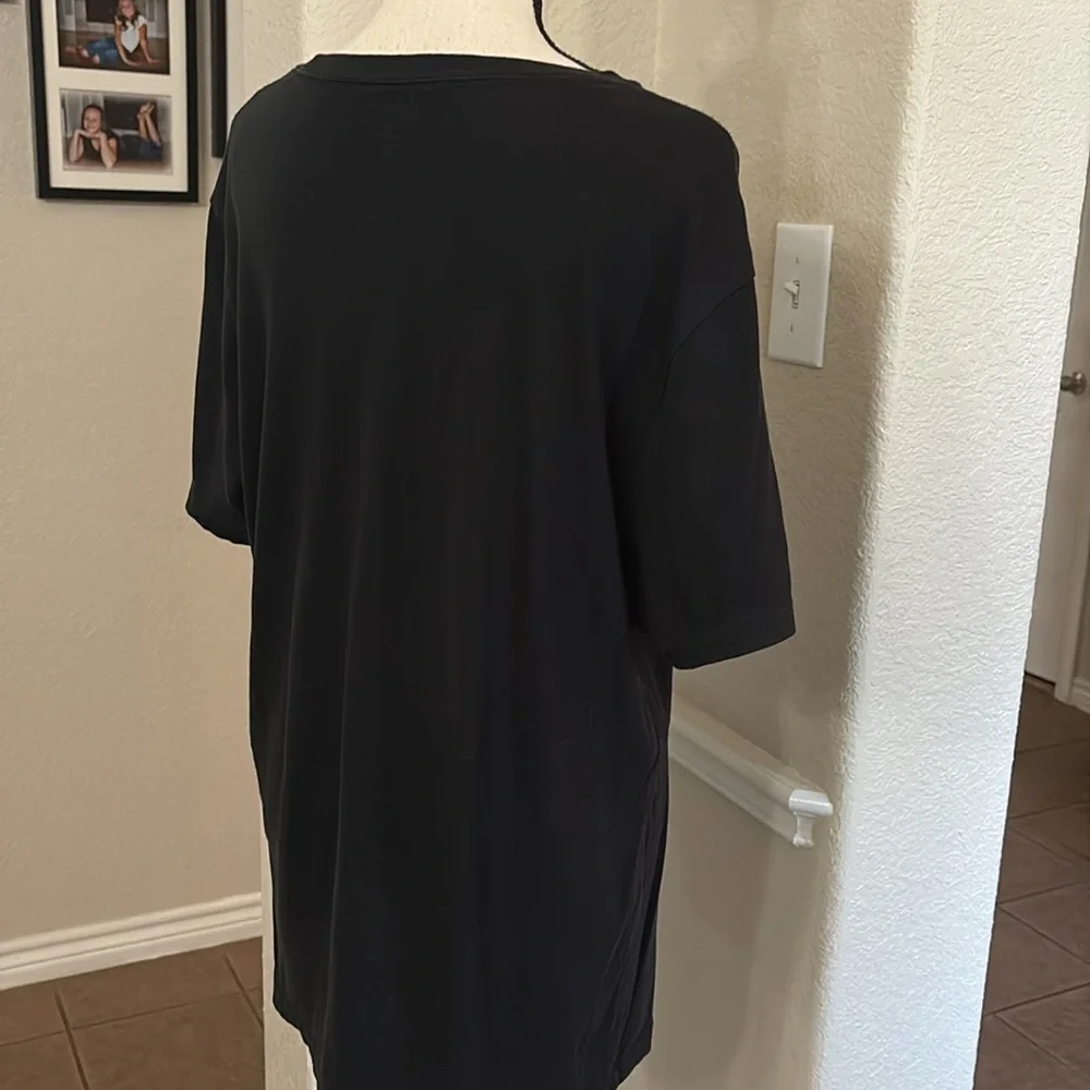 J.Crew essential tee black short sleeve cotton T-shirt Size L